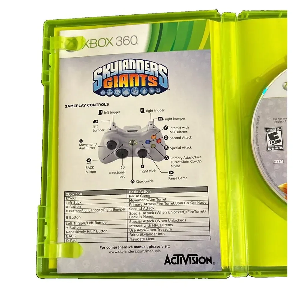 Skylanders Giants Microsoft Xbox 360 Activision 2012 Tested & Working